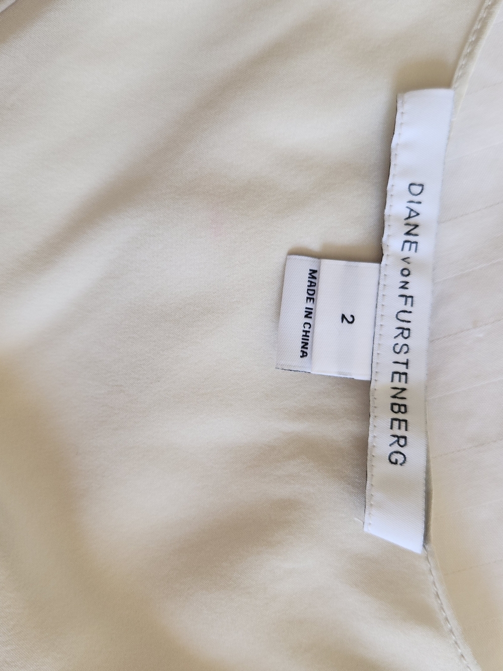 Diane Von Furstenberg Cream White Silk Camisole - Picture 5 of 8